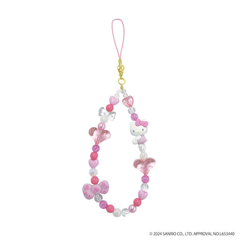 『ハローキティ』HELLO KITTY 2024 GOGOギャル COLLECTION 90s フォンストラップ ヒョウ(ピンク)